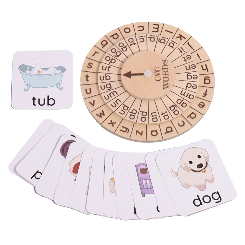Wholesale CVC Carousel Spelling Game Toys For Early Education